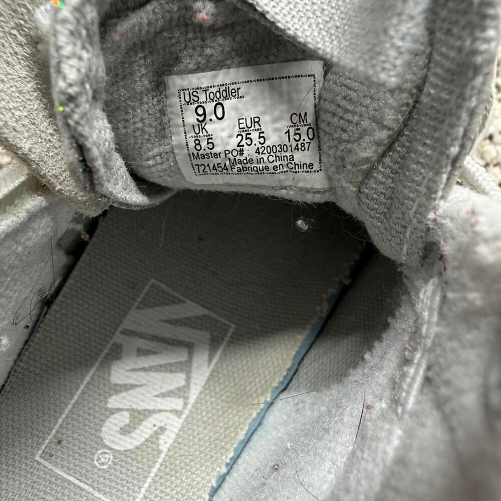 Vans Women's Grey and White Trainers